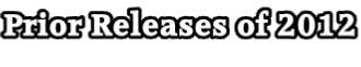 Prior Releases of 2012
